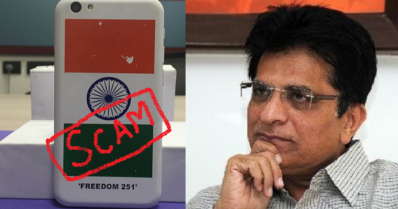 Freedom-251-Is-A-Big-SCAM-BJP-MP-Kirit-Somaiya