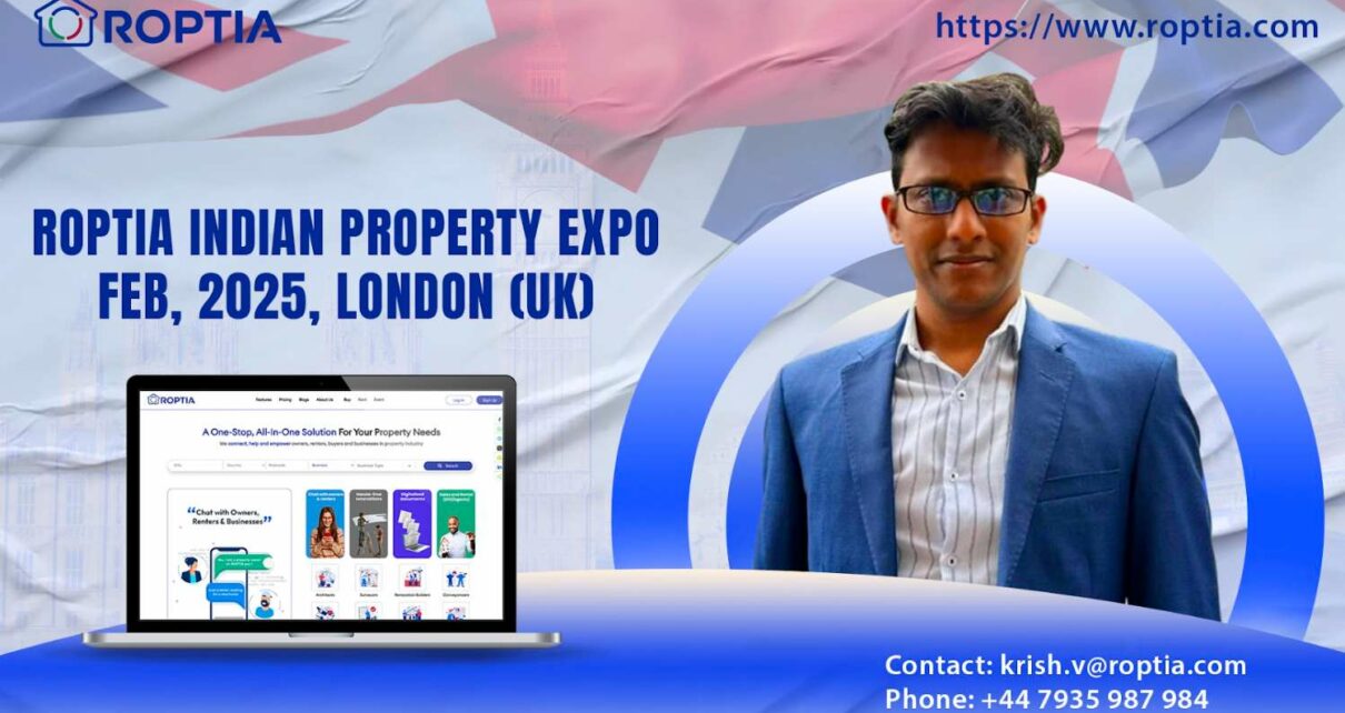 ROPTIA PropTech Platform, All-In-One Property Ecosystem, London Property Expo 2025, NRI Property Investments, PropTech Innovation 2024 and CREDAI 25th Foundation Day